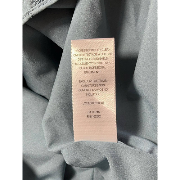 Kay Unger Tatiana Flared Sleeveless Satin Gown Nile Blue- Size 8- NWT- MSRP $348 - Picture 11 of 16